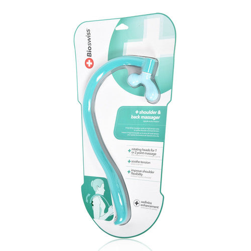 BioSwiss Hand Held Massagers Back Deep Tissue Neck and Back Manual