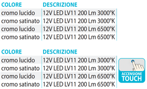 Faretto Orientabile ad Incasso Mod. 1000 12V - Camper