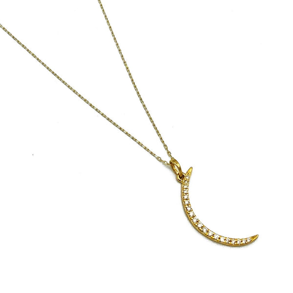 BETHZA 14k Gold Diamond Sun and Moon Necklace for India | Ubuy