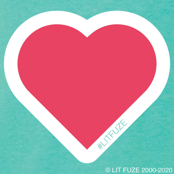 LIT FUZE Heart Design on Triblend T-Shirt