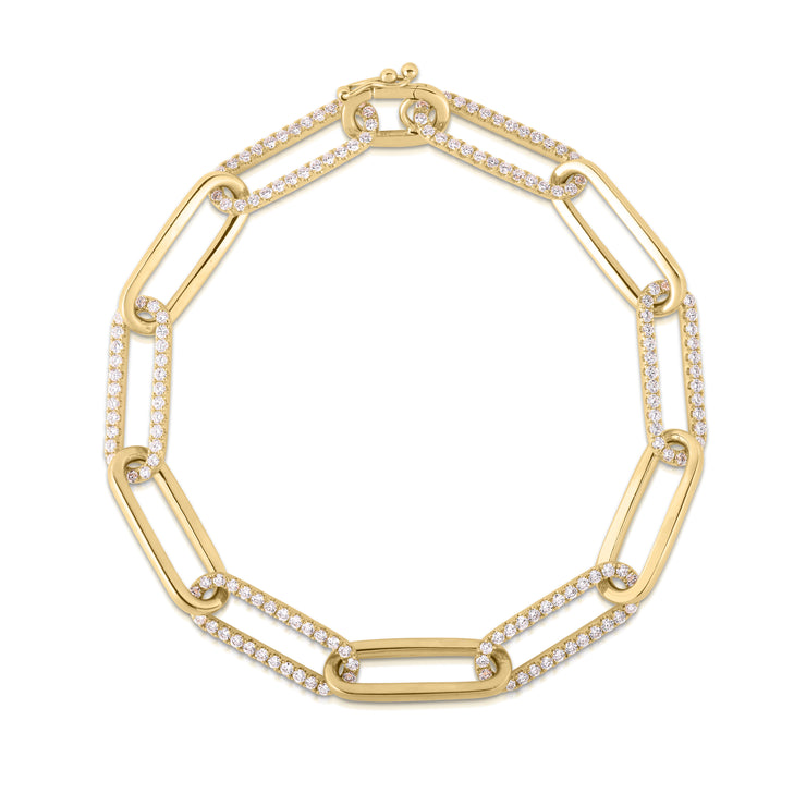 JULIANA- The Diamond Paperclip Bracelet – Ardua NYC