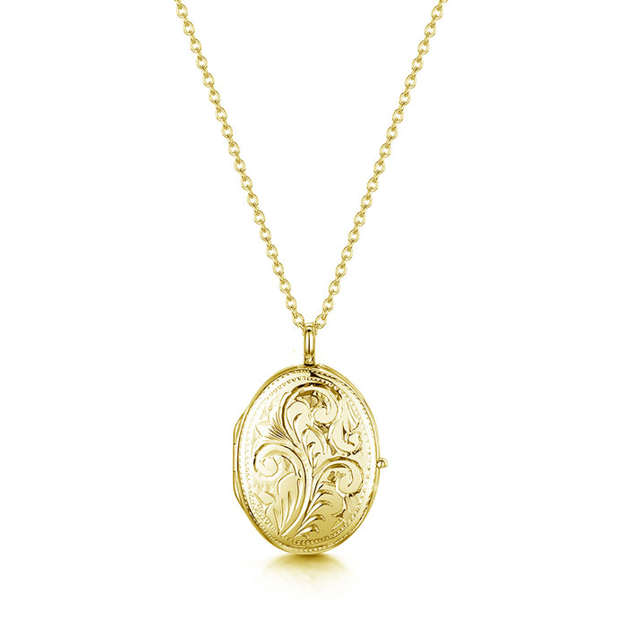 Gold Locket Necklaces For Women Engraved With Photos | LOVELOX Lockets