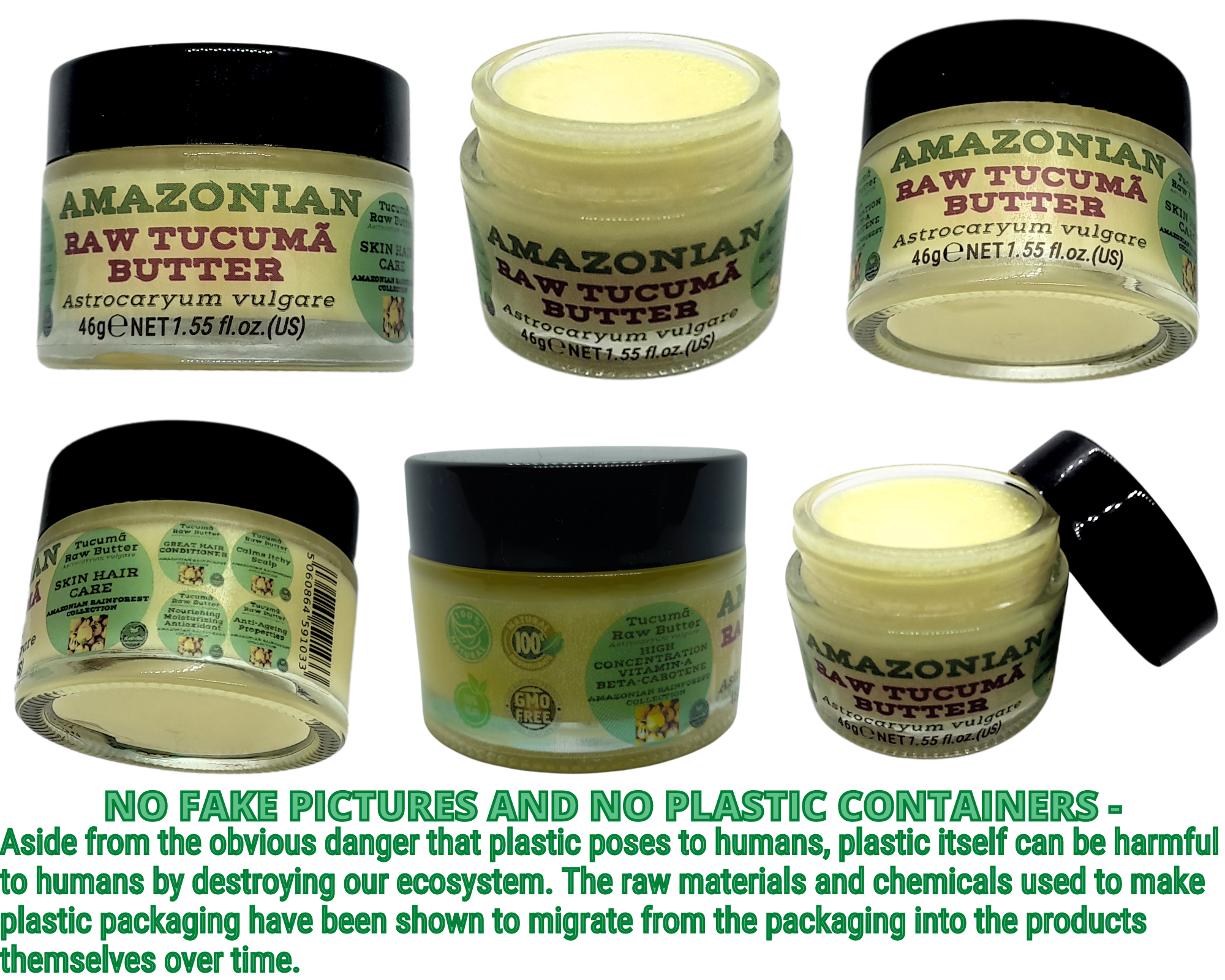 Nativilis Amazonian Raw TUCUMA BUTTER (Astrocaryum vulgare) – GREAT HAIR CONDITIONER - HIGH CONCENTRATION VITAMIN-A BETA-CAROTENE - SKIN and Hair Care - nourishing, moisturizing, antioxidant - Copaiba