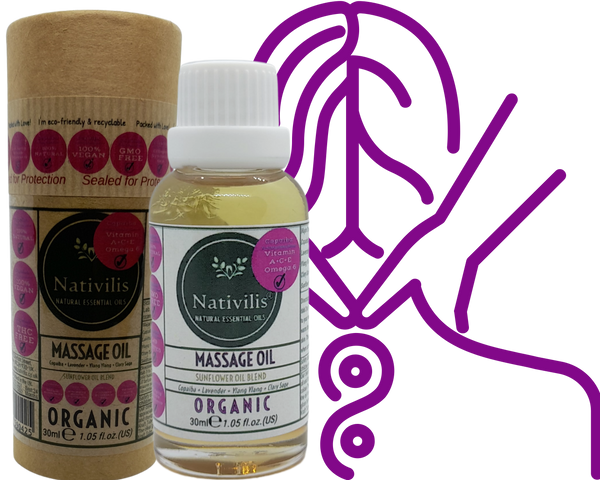 Nativilis Organic Advanced Formula Vitamin A+C+E Omega 6 Serum COPAIBA Beta-caryophyllene (BCP) Massage Oil