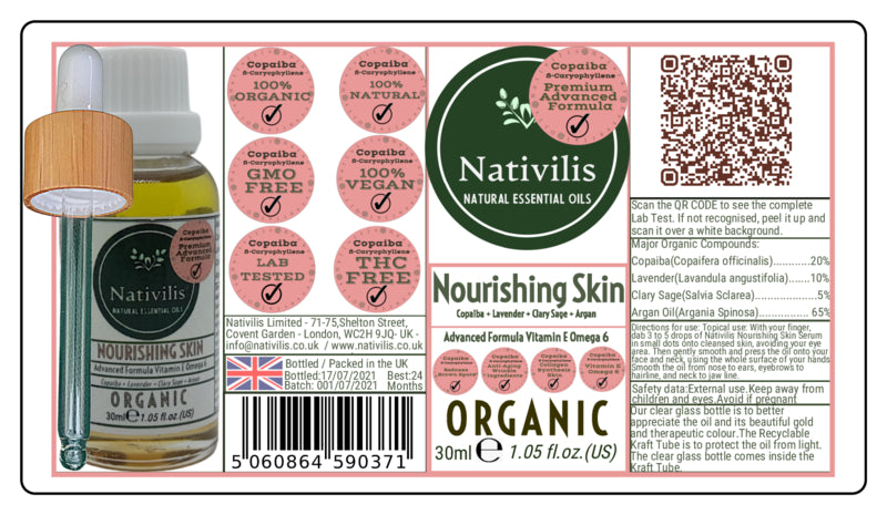 Nativilis Organic Nourishing Skin Copaiba Serum Essential Oil