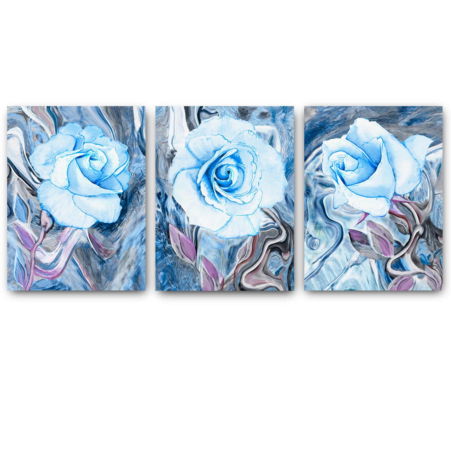 Set Rosas Azules Natural – Maxigráfica Shop