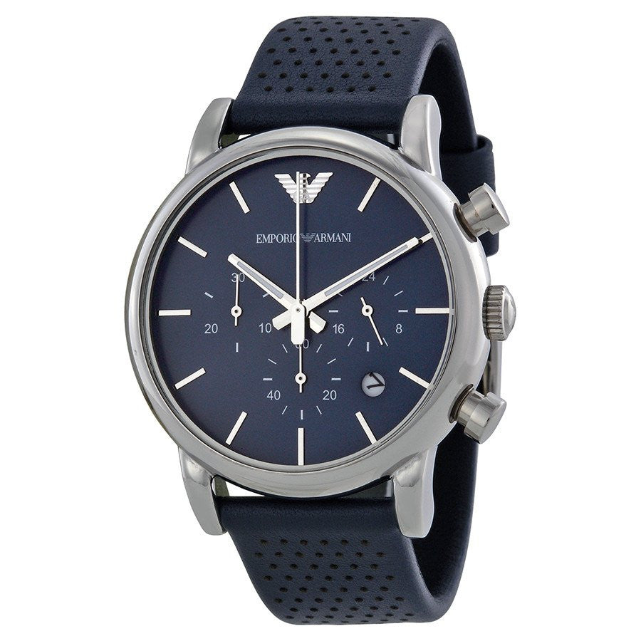 mens silver armani watches