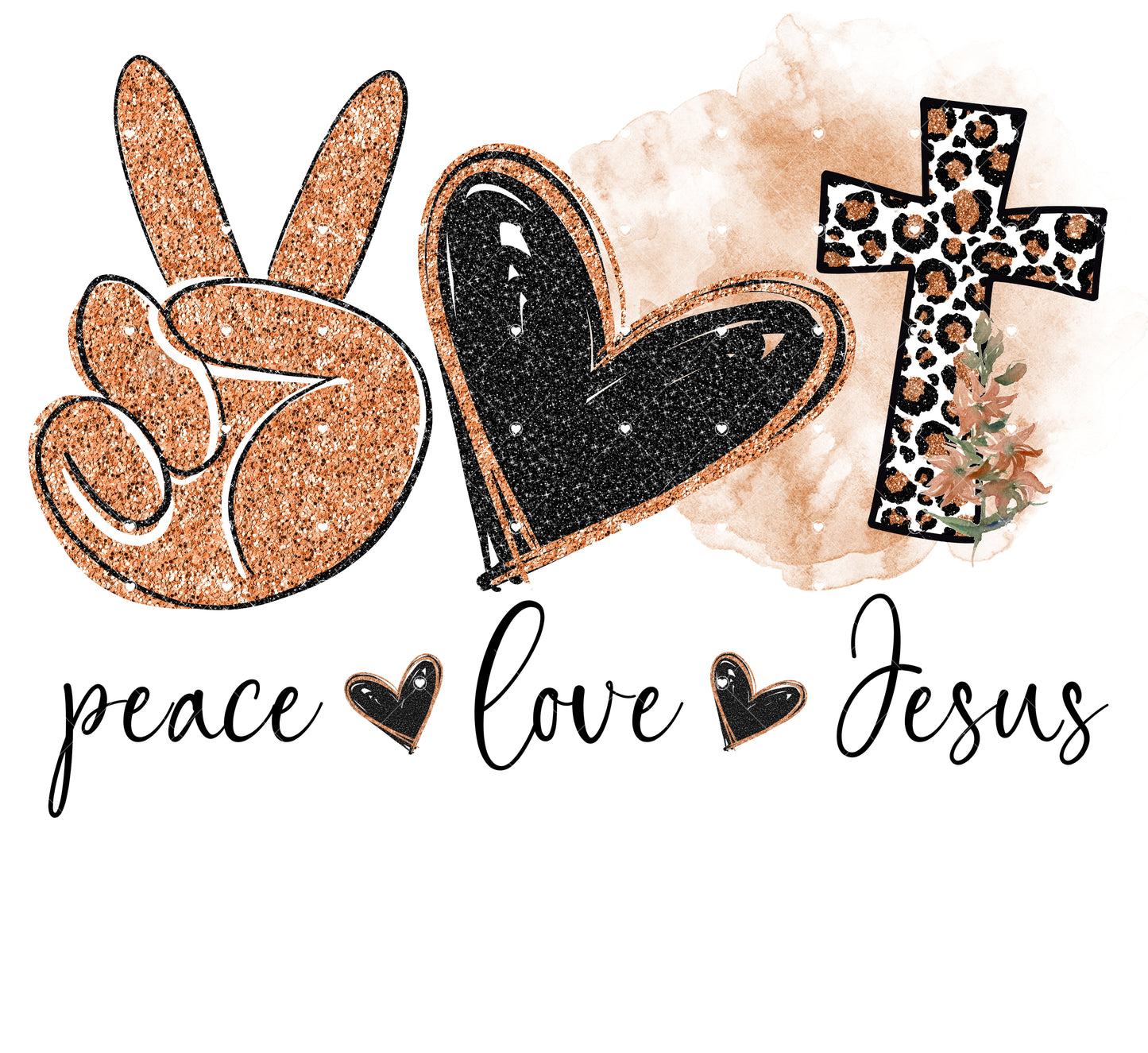 Peace Love Jesus 2 Ready To Press Sublimation Transfer – Outta ...