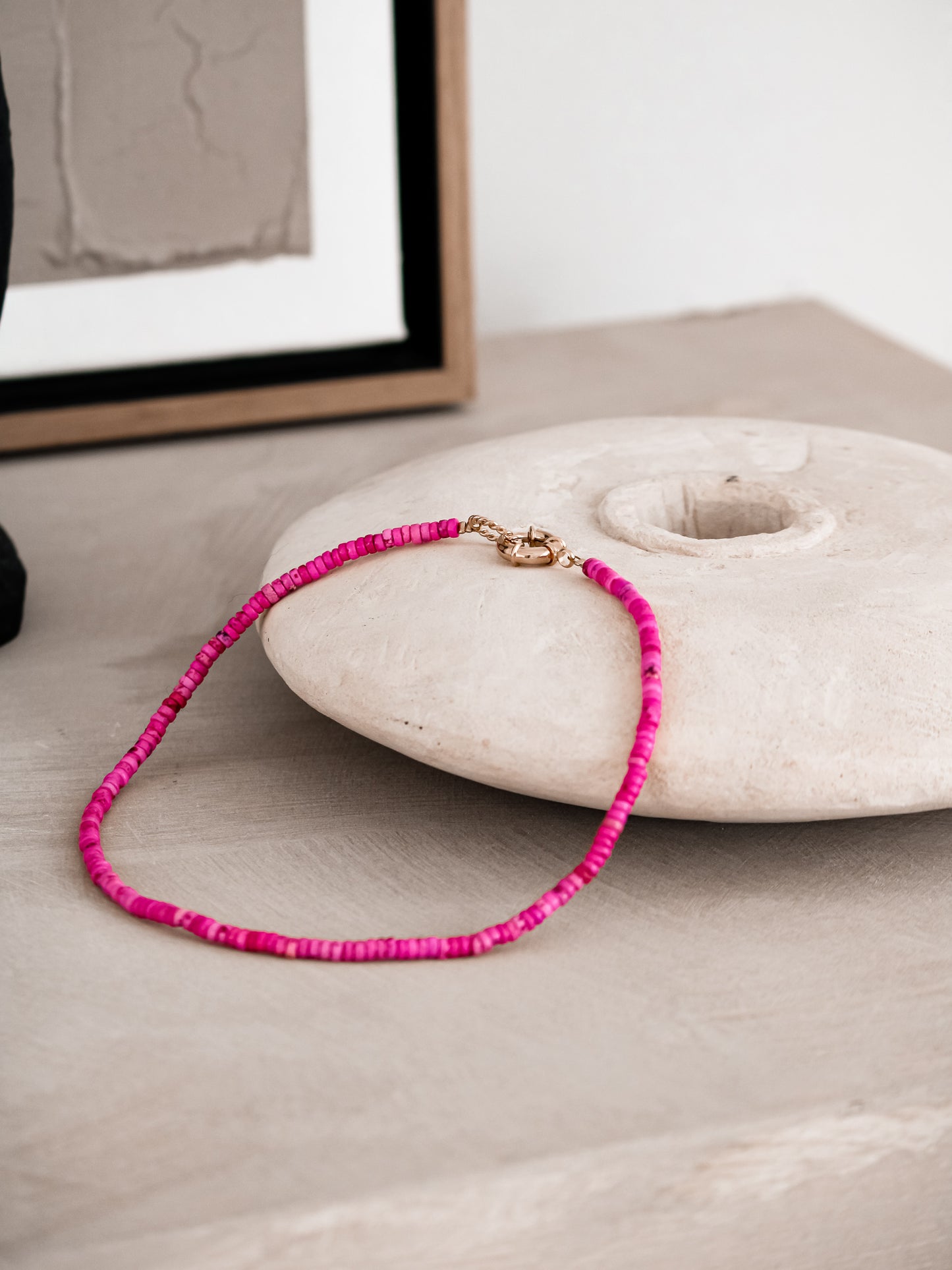 Necklace The pink lady
