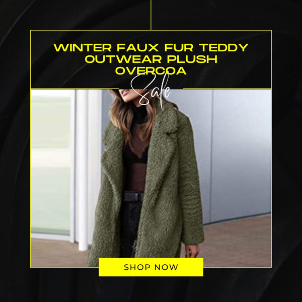 Winter Faux Fur Teddy Outwear Plush Overcoat For Women in Many Colors