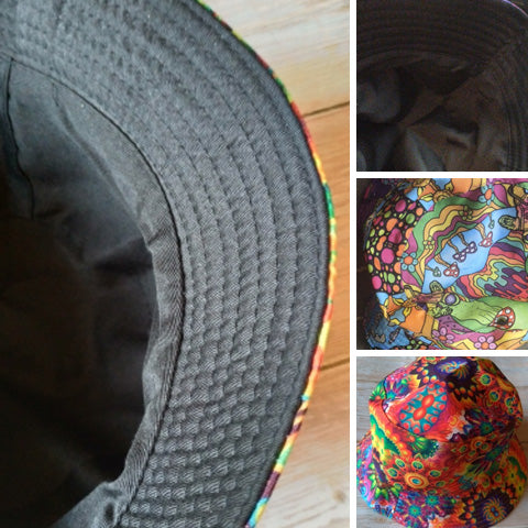 Vintage Bucket Hat Women Summer Sun Hats Reversible Fisherman Hat