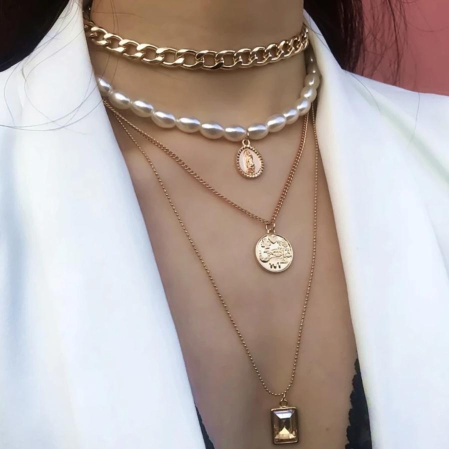 Multi Layered Choker Necklace