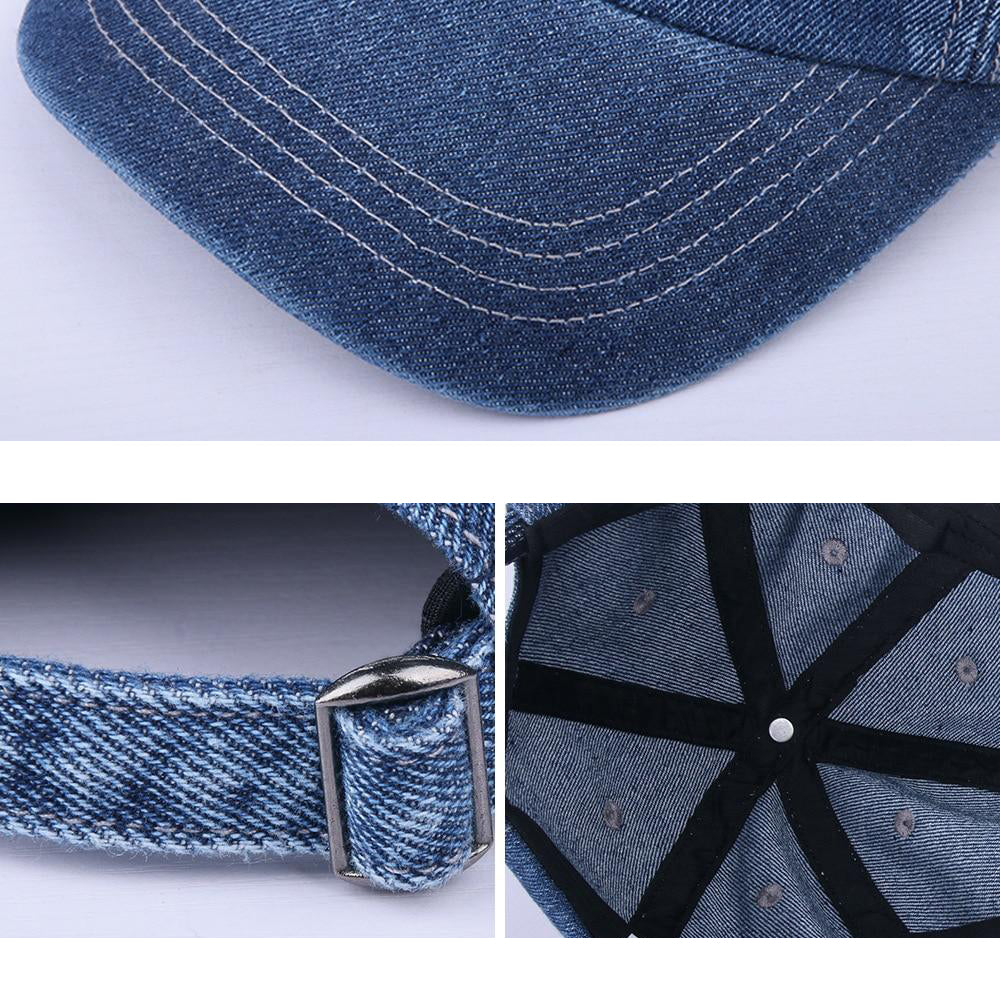 Denim Baseball Cap Snapback Hats Women Casual Hat Jeans Cap