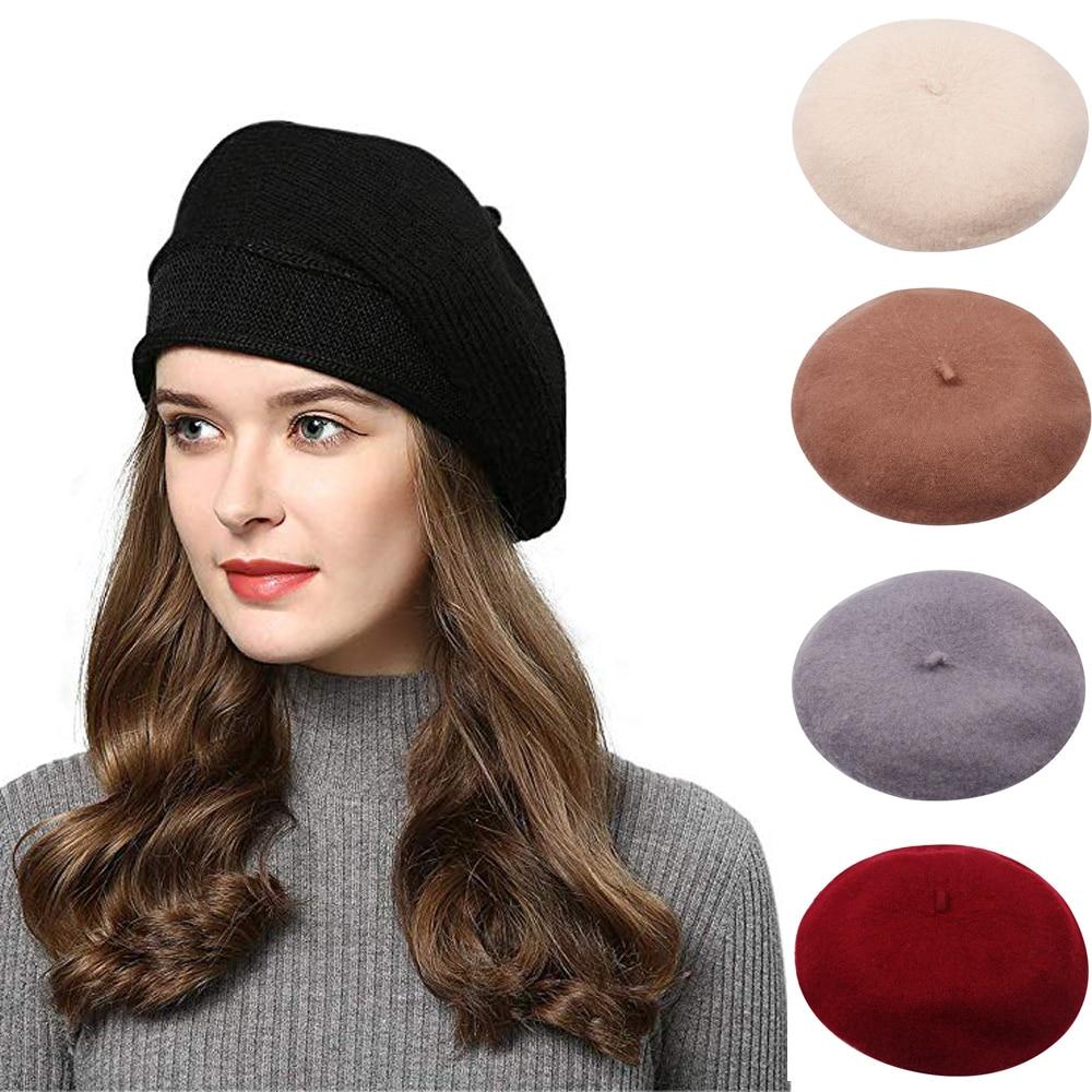 Wool French Lolita Beret For Women In 13 Colors