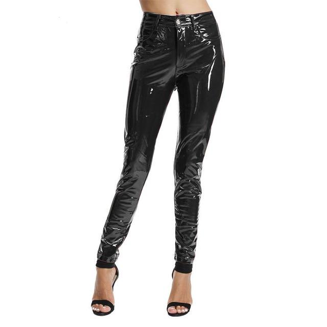 Elegant Stretch Leather Pants For Women – Arimonz