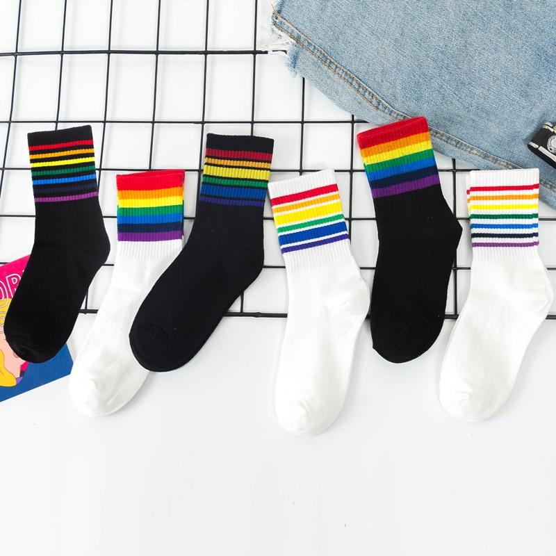 Image of Colorful Rainbow Socks