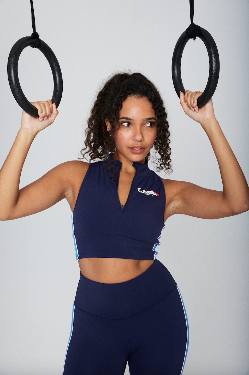 FILA x TALA SKINLUXE Zip-Up Crop Top