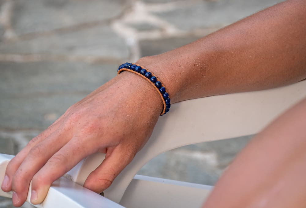 pierre Lapis-lazuli bijoux sloya bracelet facelia - propriétés, vertus et purification