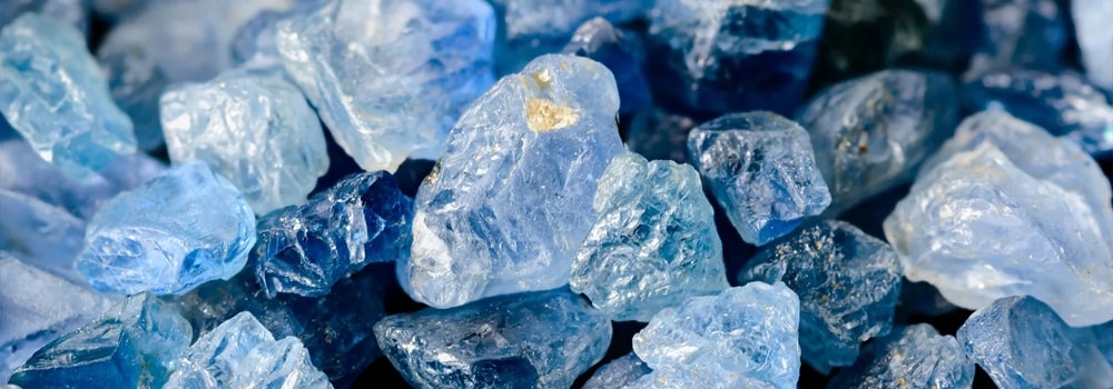pierre Saphir bleu