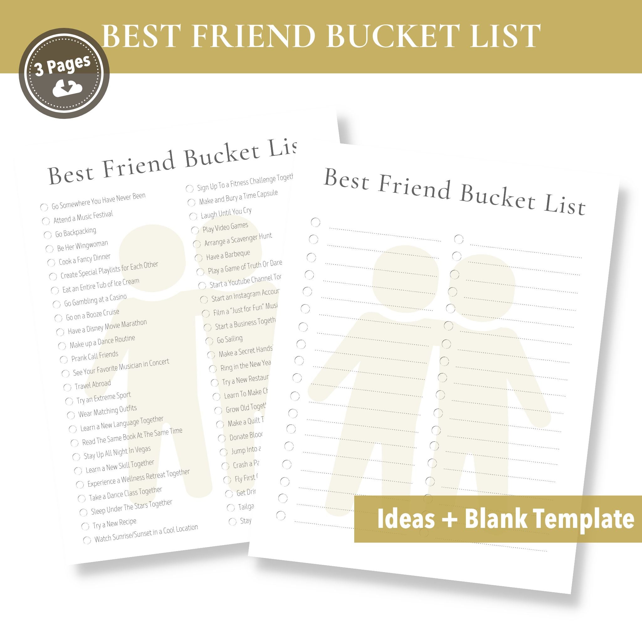 Best Friend Bucket List 50 Fun Things To Do With Your Bff