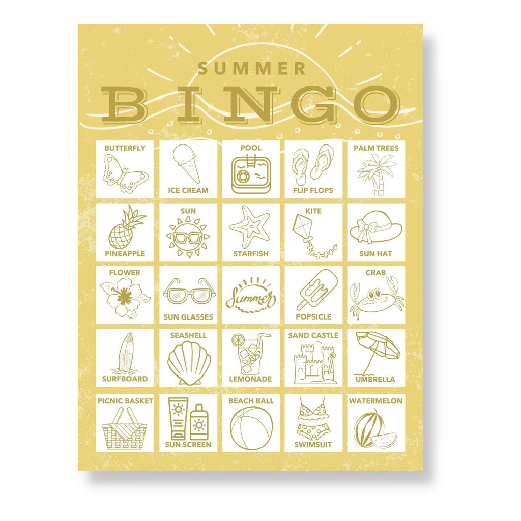 Printable Summer Bingo Cards buck & co.