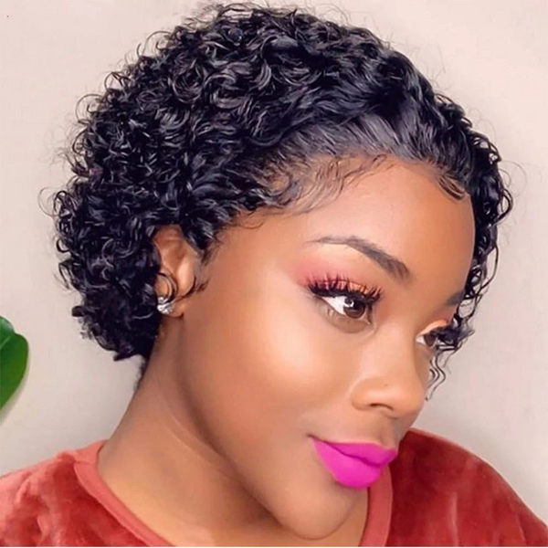 blunt cut lace front wig