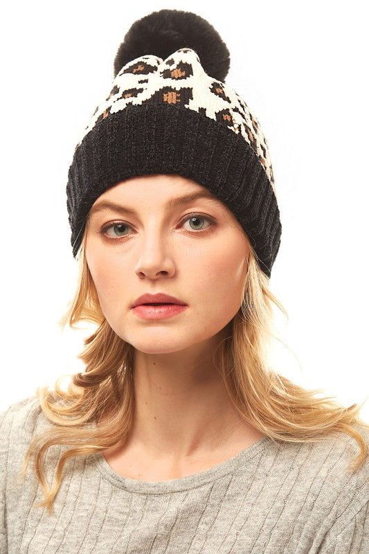 Leopard Chenille Beanie – Something Simple Boutique