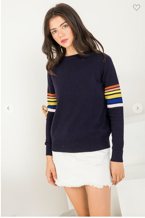 Kooks Striped Navy Sweater