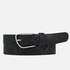 Amsterdam Heritage womens belts 30602 Carli | Silver Black Snake Leather belt