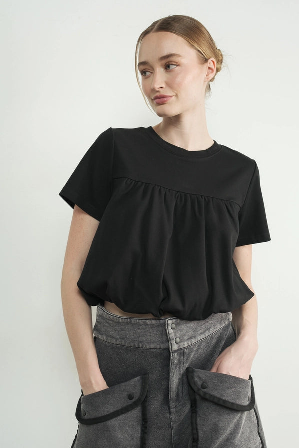 Sara Bubble Hem Top