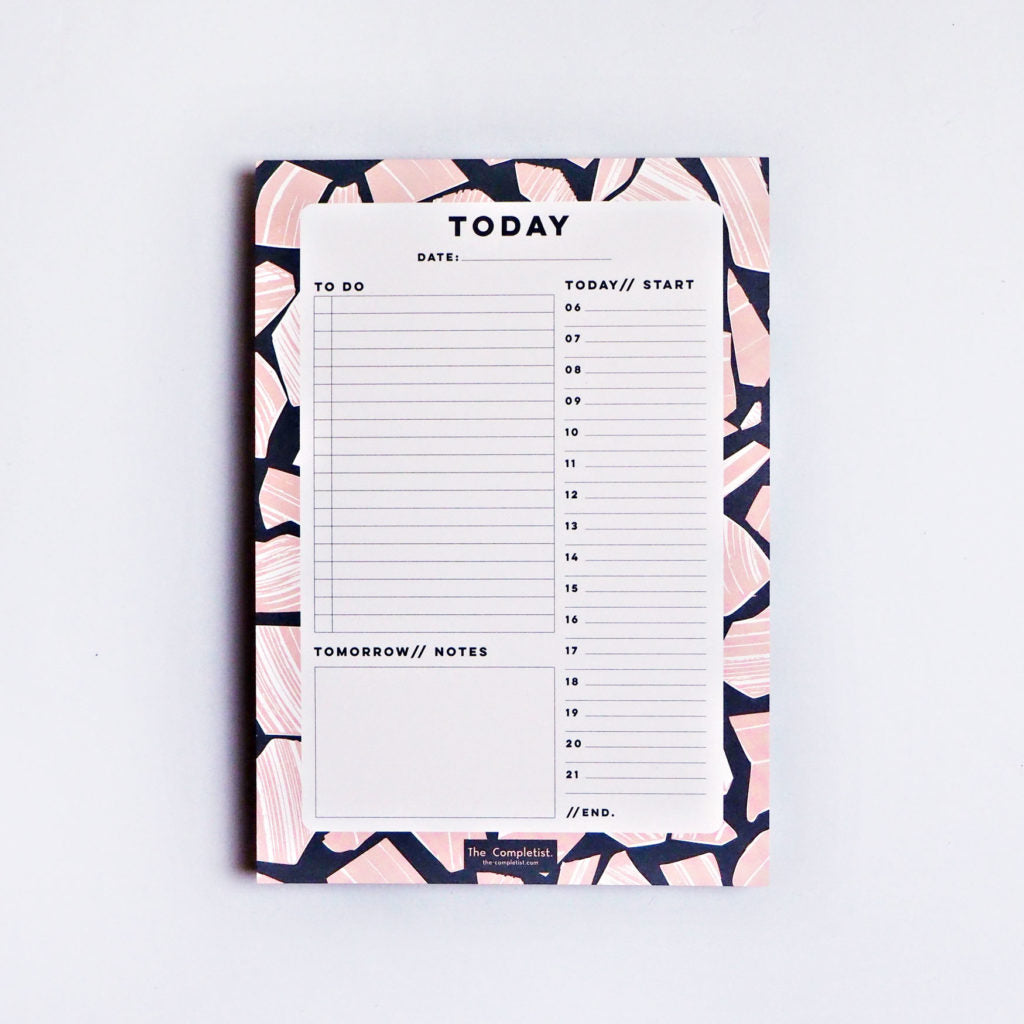 Pink Terrazzo Daily Planner Pad
