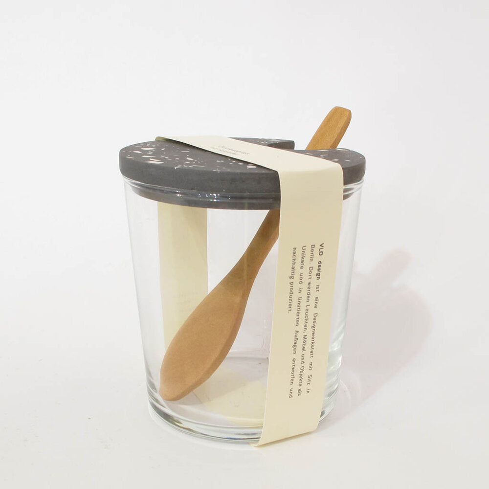 Sugar Jar with Wooden Spoon