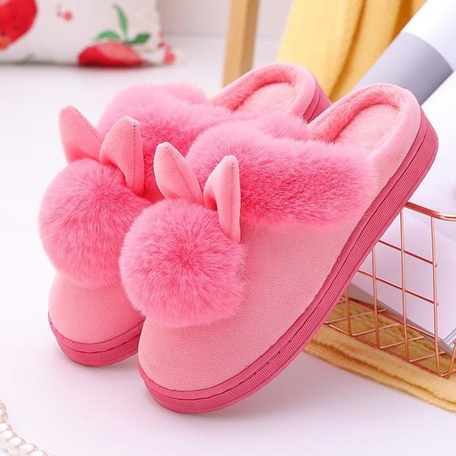 rabbit ear slippers