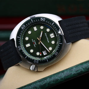 1974 Vintage Seiko Turtle Homage 60158110 Green Dail NH35A 100M Water –  54watch