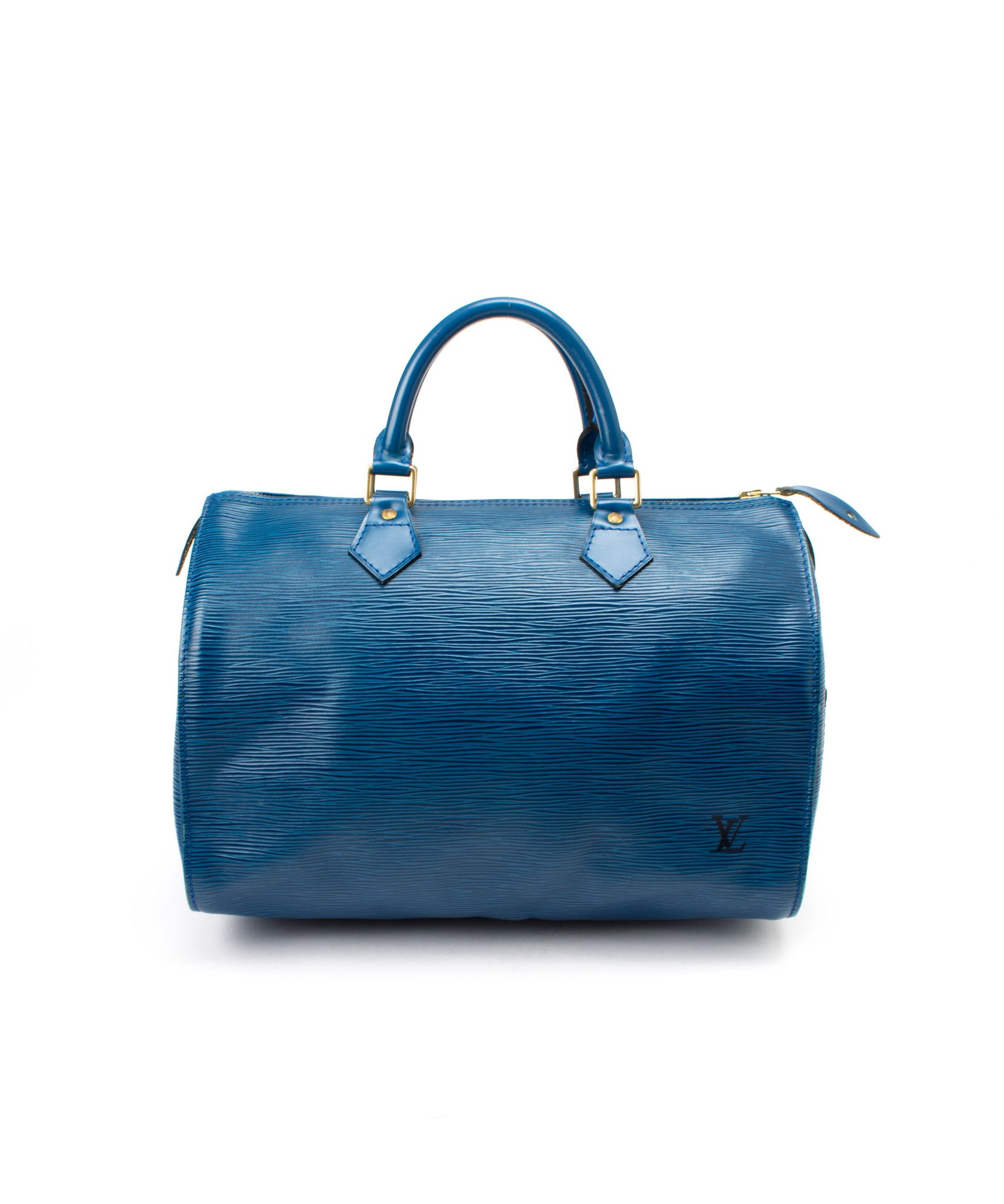 Louis Vuitton Toledo Blue Epi Speedy 35