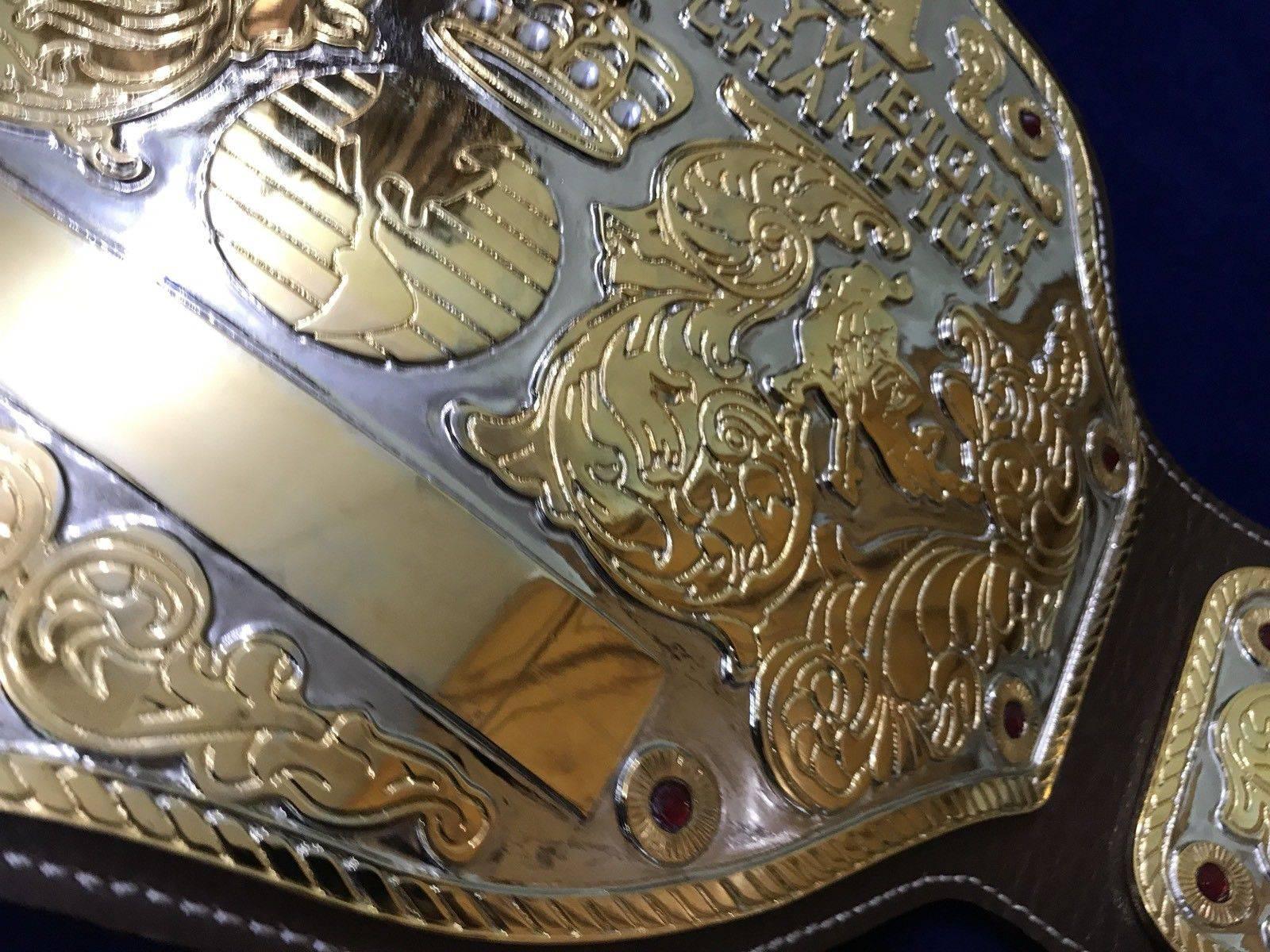 NWA BIG GOLD 24K GOLD Zinc Championship Belt | Zees Belts
