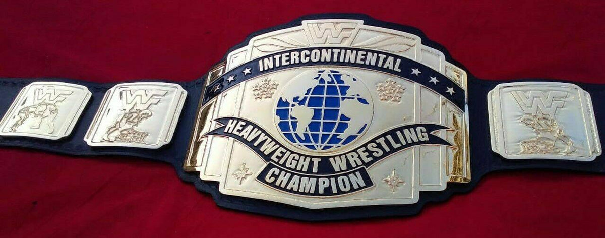 WWF INTERCONTINENTAL 24K GOLD Championship Belt - Zees Belts