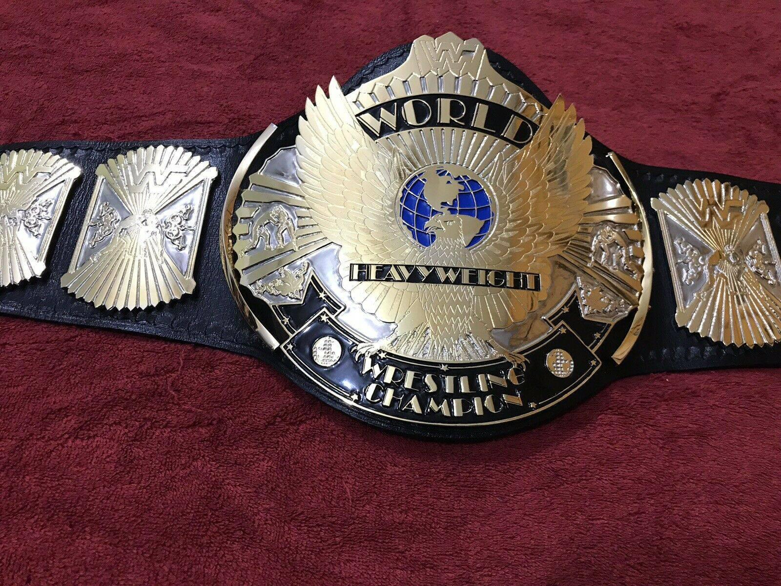 WWF WINGED EAGLE DUAL PLATED 24K GOLD Championship Title Belt | Zees Belts