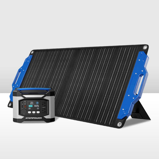 ATEM POWER 12V 300W Folding Solar Mat Flexible Blanket Solar Panel Kit