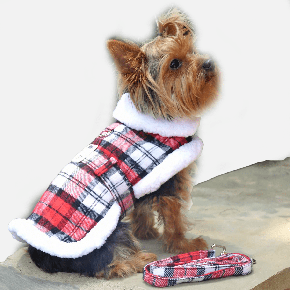 Maple Plaid Coat Vest for Dogs | Milan Pets Winter Clothing Apparel