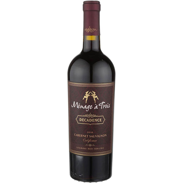 MENAGE A TROIS CAB SAUV DECADENCE 750ml