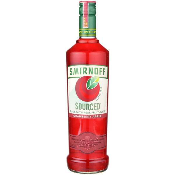 SMIRNOFF SOURCED CRANBERRY APPLE 750mL