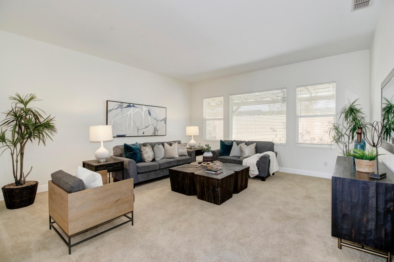 Premiere Home Staging Projects | Living room interior design idea - Summer Dr, El Dorado Hills
