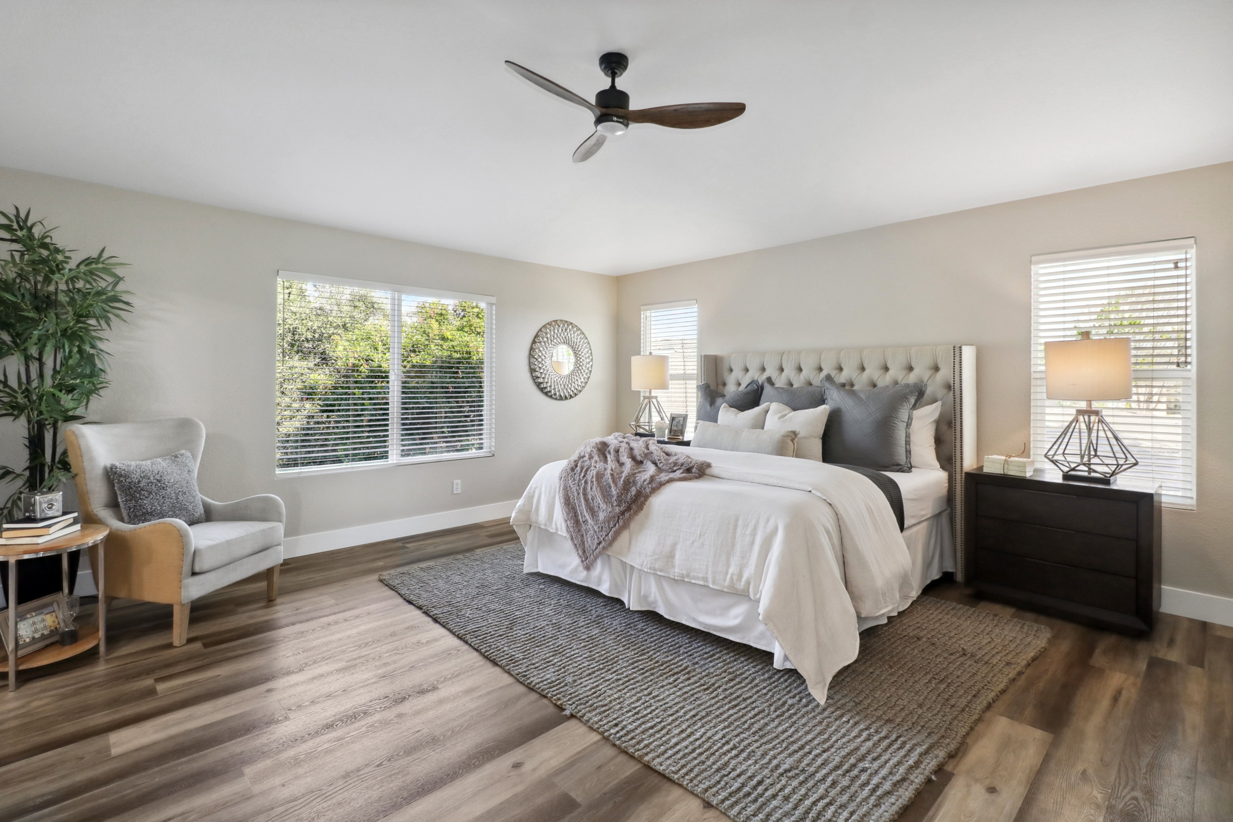 Premiere Home Staging Projects | Master bedroom interior design idea - Summer Dr, El Dorado Hills