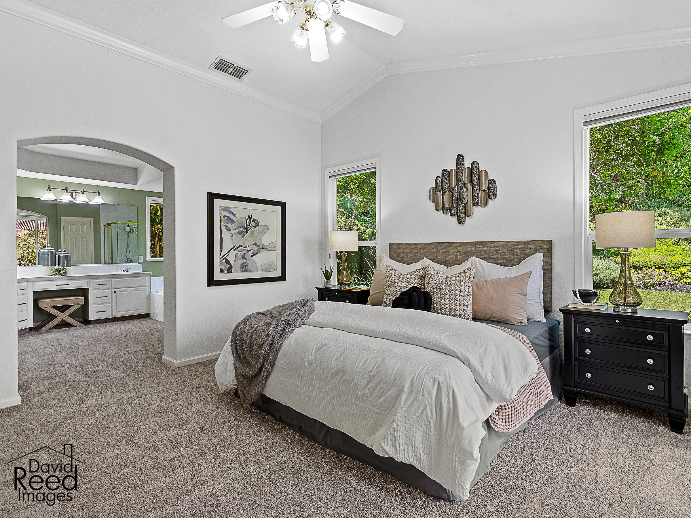 Premiere Home Staging Projects | Master bedroom interior design idea - Meadow Wood Dr, El Dorado Hills