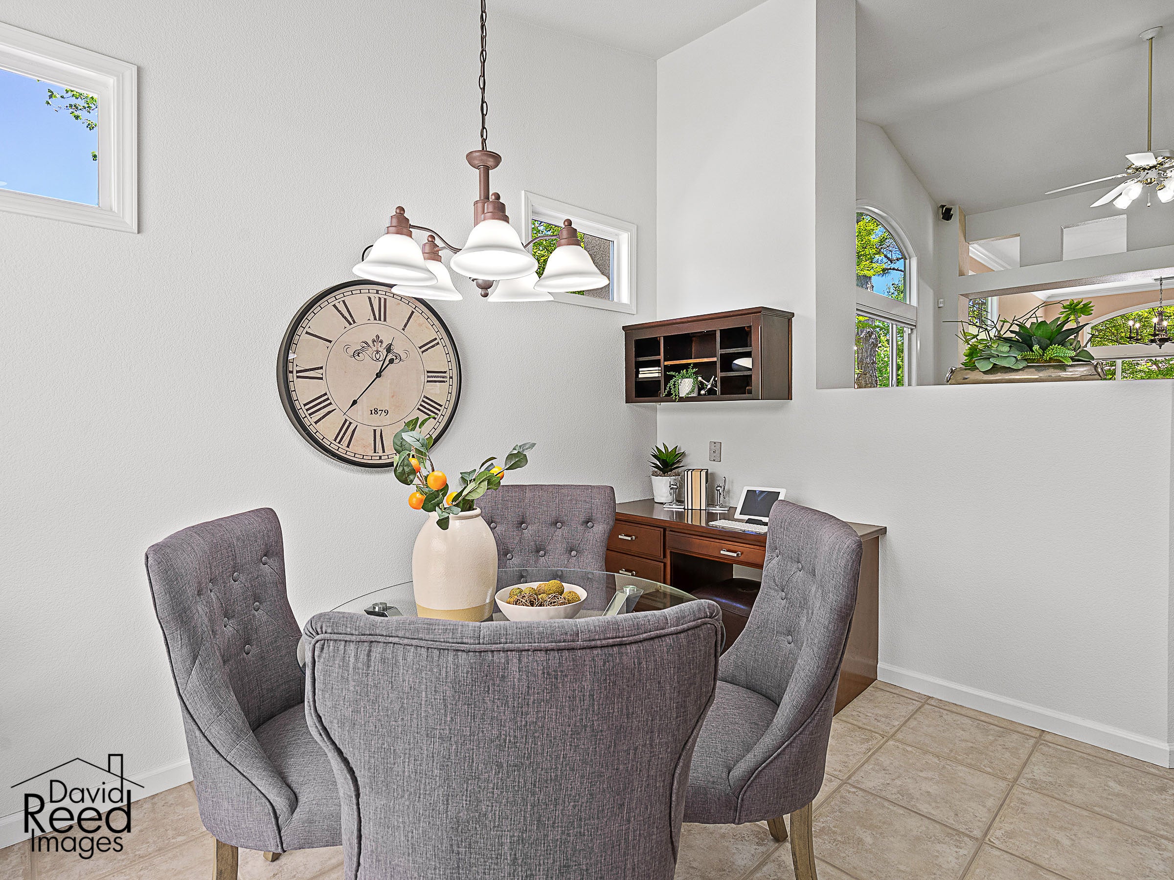 Premiere Home Staging Projects | Kitchen nook dining interior design idea - Meadow Wood Dr, El Dorado Hills