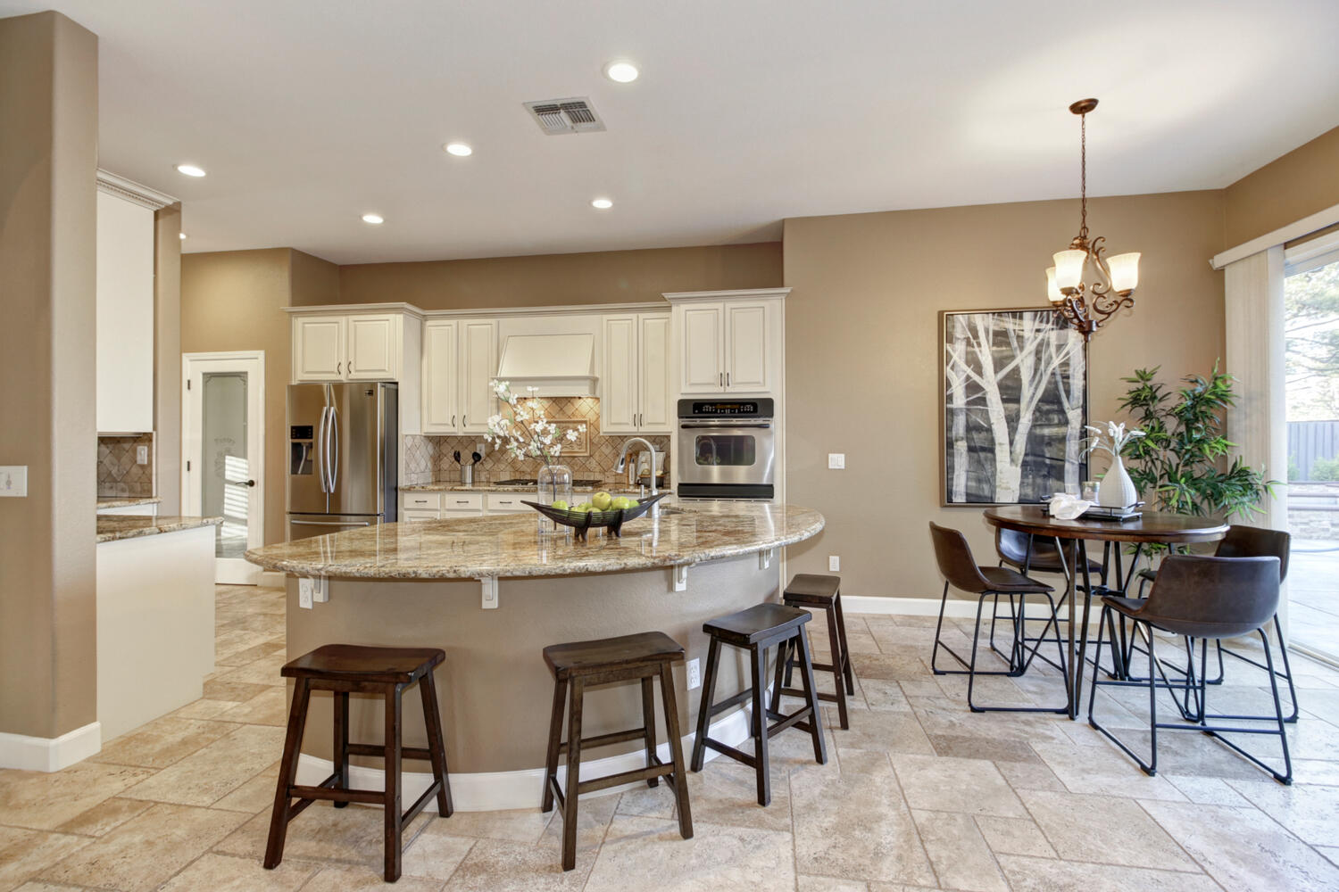 Premiere Home Staging Projects | Kitchen with nook interior design idea - Dodson Ln, Sacramento