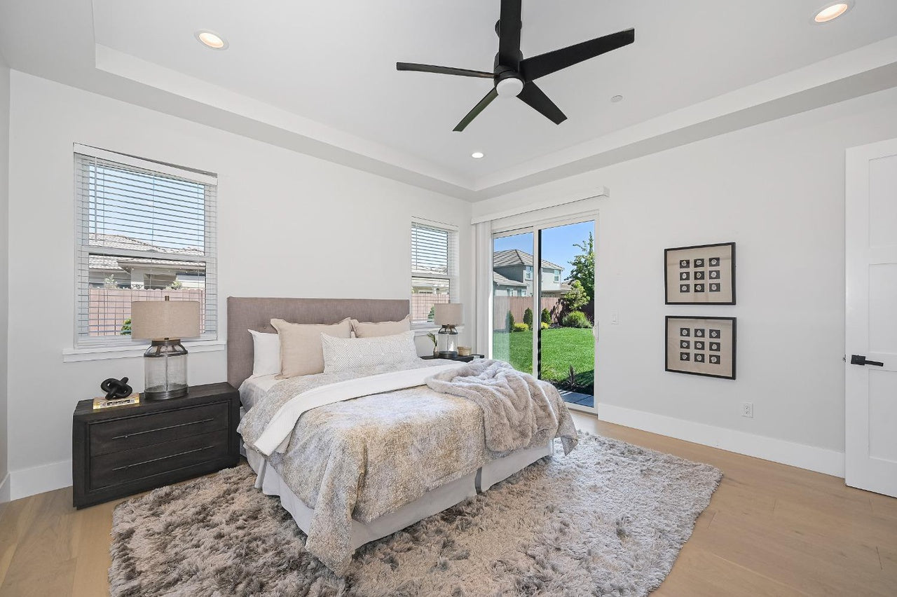 Premiere Home Staging Projects | Master bedroom interior design idea - Russell Dr, Folsom