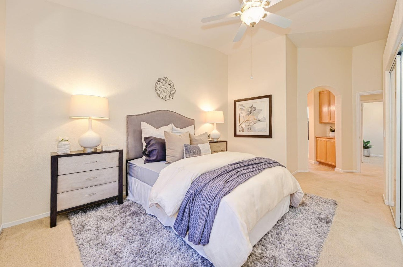 Premiere Home Staging Projects | Master bedroom interior design idea - Diamond Glen Cir, Folsom