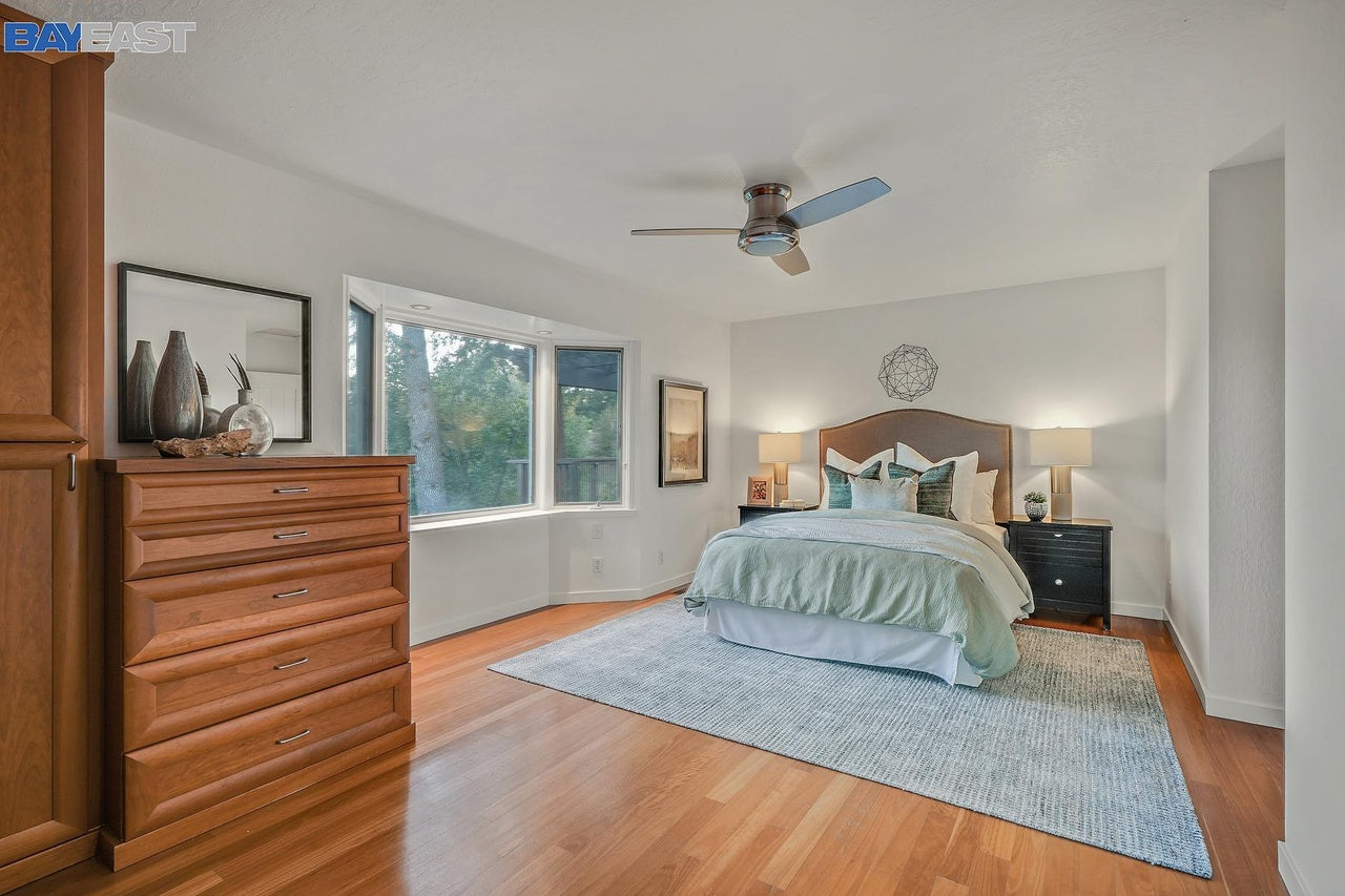 Premiere Home Staging Projects | Master bedroom interior design idea - Cedar Ln, Orinda